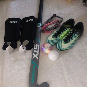 Field hockey STX and Nike cleats Package